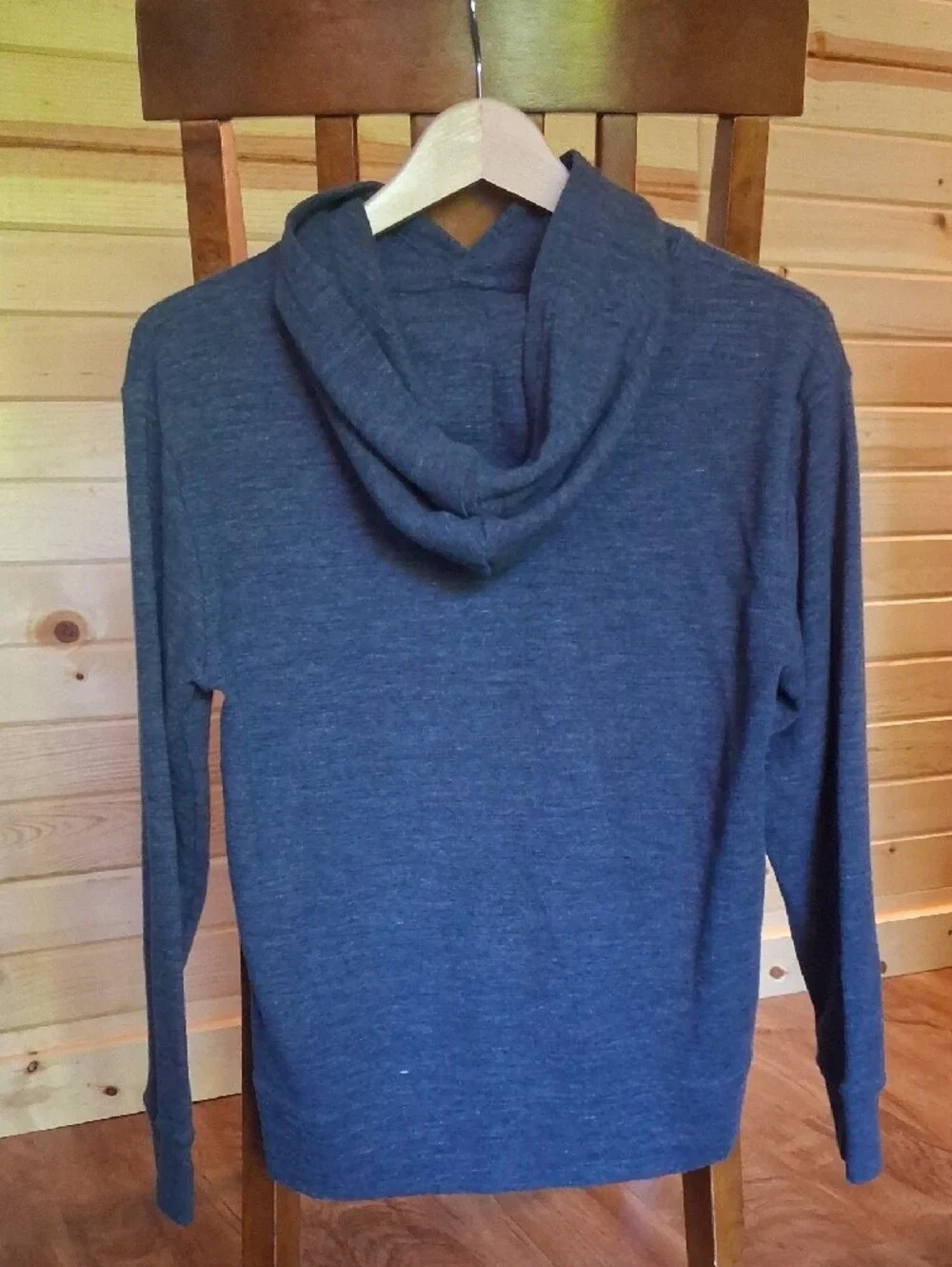GAP Youth Heathered Navy Blue Hooded Pullover